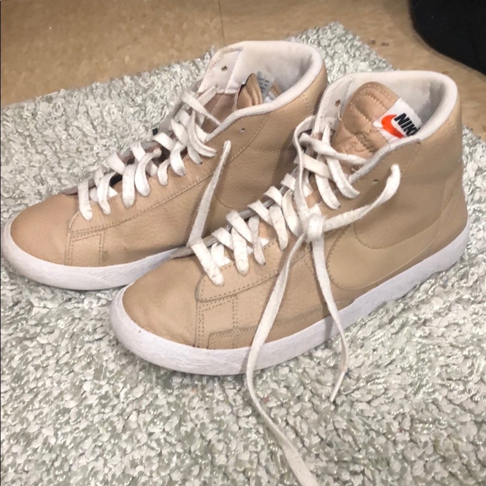 Nike Women’s tan high top sneakers